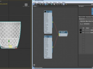 design---glass checkboard with rum 3D Model