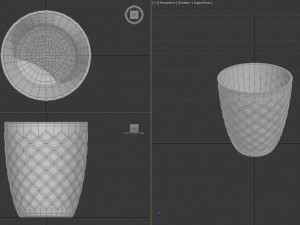 design---glass checkboard with rum 3D Model