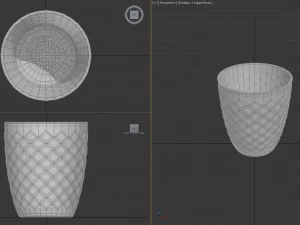 design --- tabuleiro de vidro com rum Modelo 3D