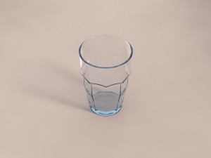 design---glass ennea with orange juice v2 3d 3D Model