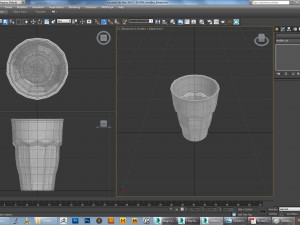 design---glass ennea with orange juice v2 3d 3D Model
