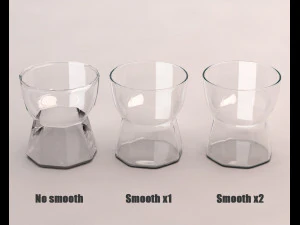 design---glass water hexa model 3D Model