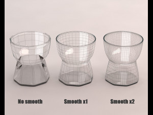 design---glass water hexa model 3D 模型