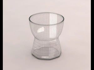 design---glass water hexa model 3D Model