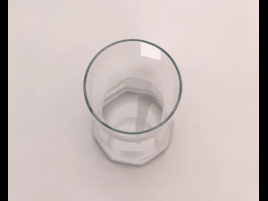 design---glass water hexa model 3D Model