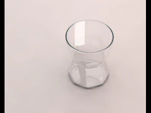 design---glass water hexa model 3D Model