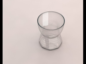 design---glass water hexa model 3D 模型