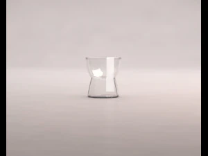 design---glass water hexa model 3D Model