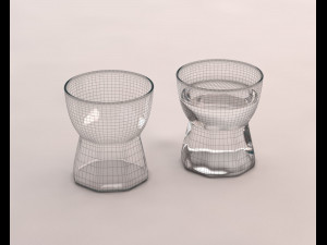 design---glass water hexa model 3D 模型