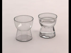 design---glass water hexa model 3D Model