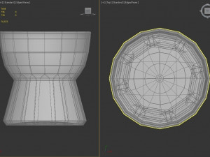 design---glass water hexa model 3D 模型