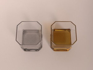 design-glass whiskey square 3D 模型