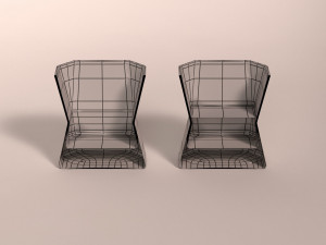 design-glass whiskey square 3D 模型