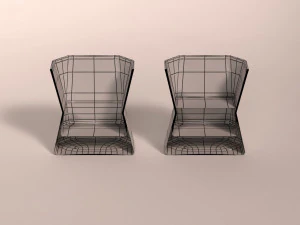 design-glass whiskey square 3D Model