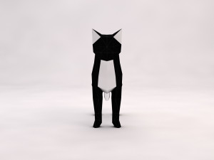 origami---cat setup 3D Модель