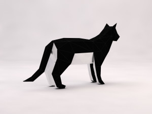 origami---cat setup 3D Модель