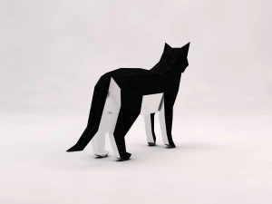 origami --- configura&ccedil;&atilde;o de gato Modelo 3D