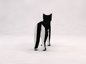 origami---cat setup 3D Модель