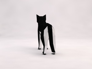 origami---cat setup 3D Модель