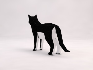 origami---cat setup 3D Модель