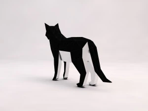 origami --- configura&ccedil;&atilde;o de gato Modelo 3D