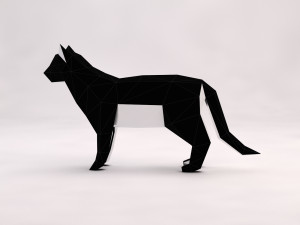 origami---cat setup 3D Модель