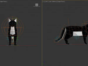 origami --- configura&ccedil;&atilde;o de gato Modelo 3D