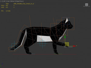 origami---cat setup 3D Модель