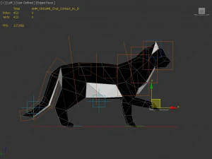 origami --- configura&ccedil;&atilde;o de gato Modelo 3D