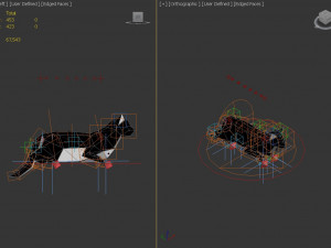 origami---cat setup 3D Модель