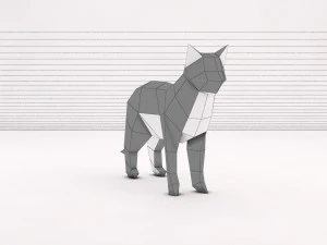 origami --- configura&ccedil;&atilde;o de gato Modelo 3D