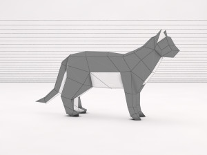 origami---cat setup 3D Модель