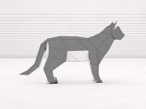 origami---cat setup 3D Модель