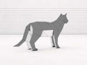 origami --- configura&ccedil;&atilde;o de gato Modelo 3D