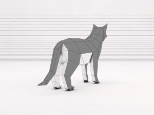 origami---cat setup 3D Модель