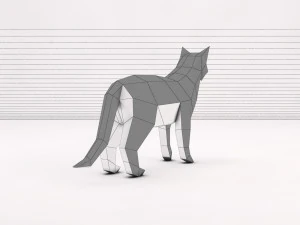 origami --- configura&ccedil;&atilde;o de gato Modelo 3D