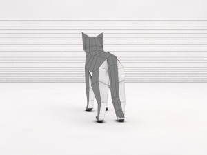 origami---cat setup 3D Модель