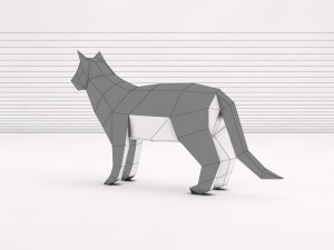 origami---cat setup 3D Модель