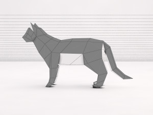 origami---cat setup 3D Модель