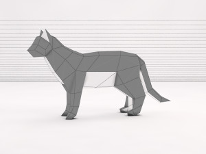 origami---cat setup 3D Модель