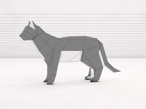 origami --- configura&ccedil;&atilde;o de gato Modelo 3D