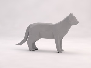 origami---cat Modelo 3D