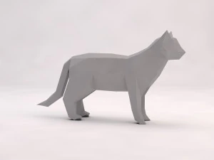 Origami---Katze 3D Modell