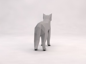 origami---cat Modelo 3D