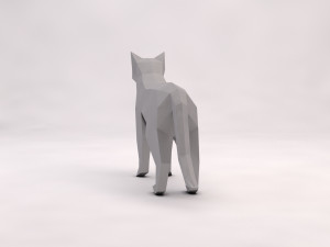 origami---cat Modelo 3D