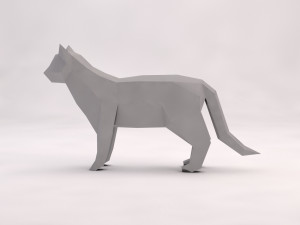origami---cat Modelo 3D