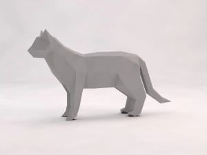 Origami---Katze 3D Modell
