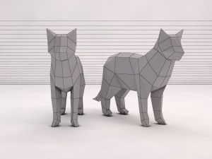 origami---cat Modelo 3D