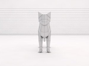 origami---cat Modelo 3D
