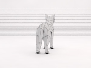 origami---cat Modelo 3D